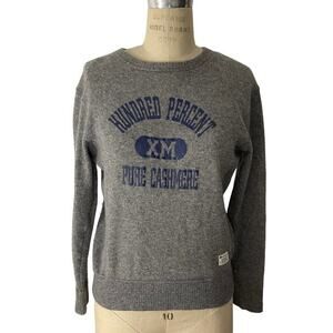 Beams boy Cashmere Sweater Size X-Medium Gray Crewneck‎ Hundred Percent